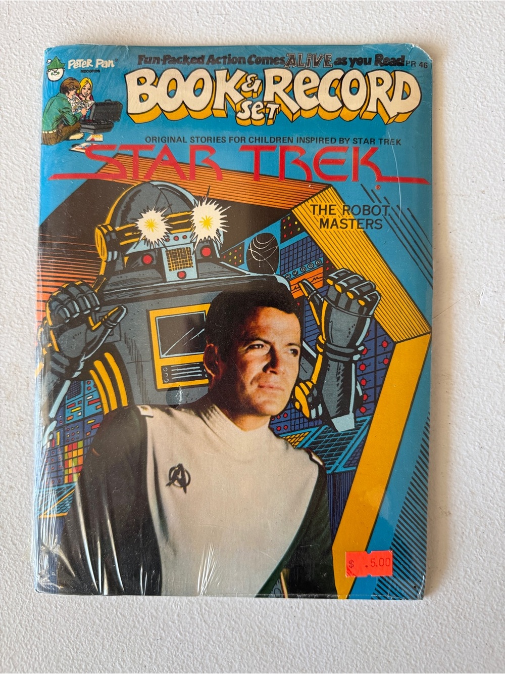 Star Trek Book & Record Set - Blue/Yellow Cover